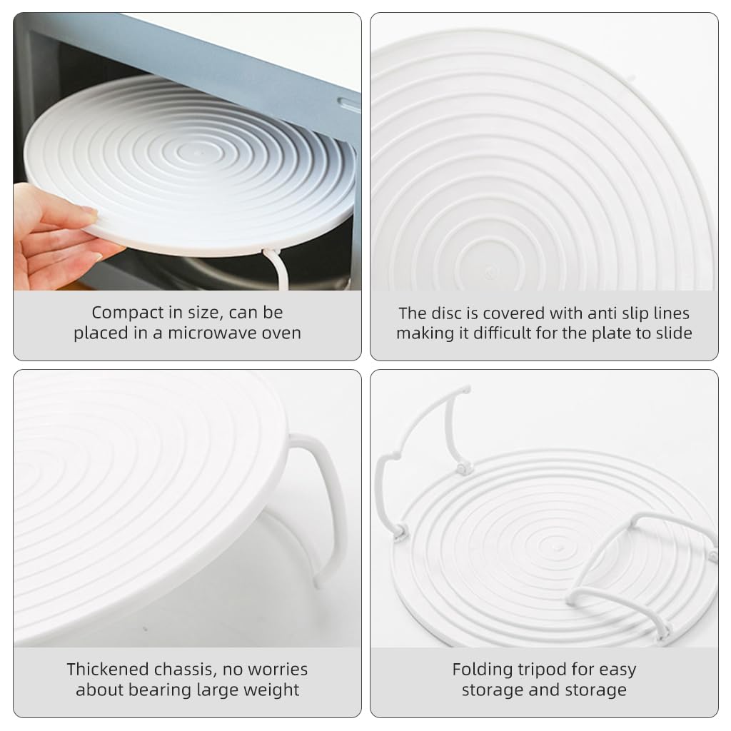 HASTHIP Microwave Plates for Heating with Double Layer 9.2×8.3 in Design | Food Grade PP