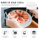 HASTHIP Microwave Plates for Heating with Double Layer 9.2×8.3 in Design | Food Grade PP