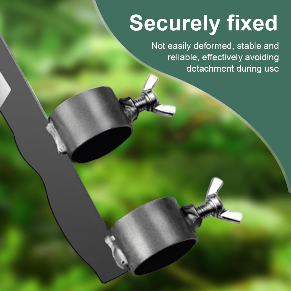 HASTHIP Handheld Gardening Tool for Weeding and Pruning with 6.7 in Curved Blade featuring Dual Mounting Collars