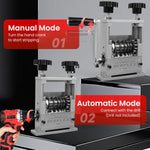 Serplex® 6-IN-1 Manual Wire Stripper Machine Drill-Operated Wire Stripper Tool with Hand Crank 3-17mm Dia Cable, Manual Wire Stripping Machine with 6 Tracks & 5 Carbide Blade, for Wire Stripping