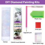 Diamond Painting Kit, 5D Diamond Painting Kit for Adults & Kids, 12x16inch DIY 5D Round Full Drill Butterfly Diamond Art, Very Suitable for Home Leisure and Wall Decoration
