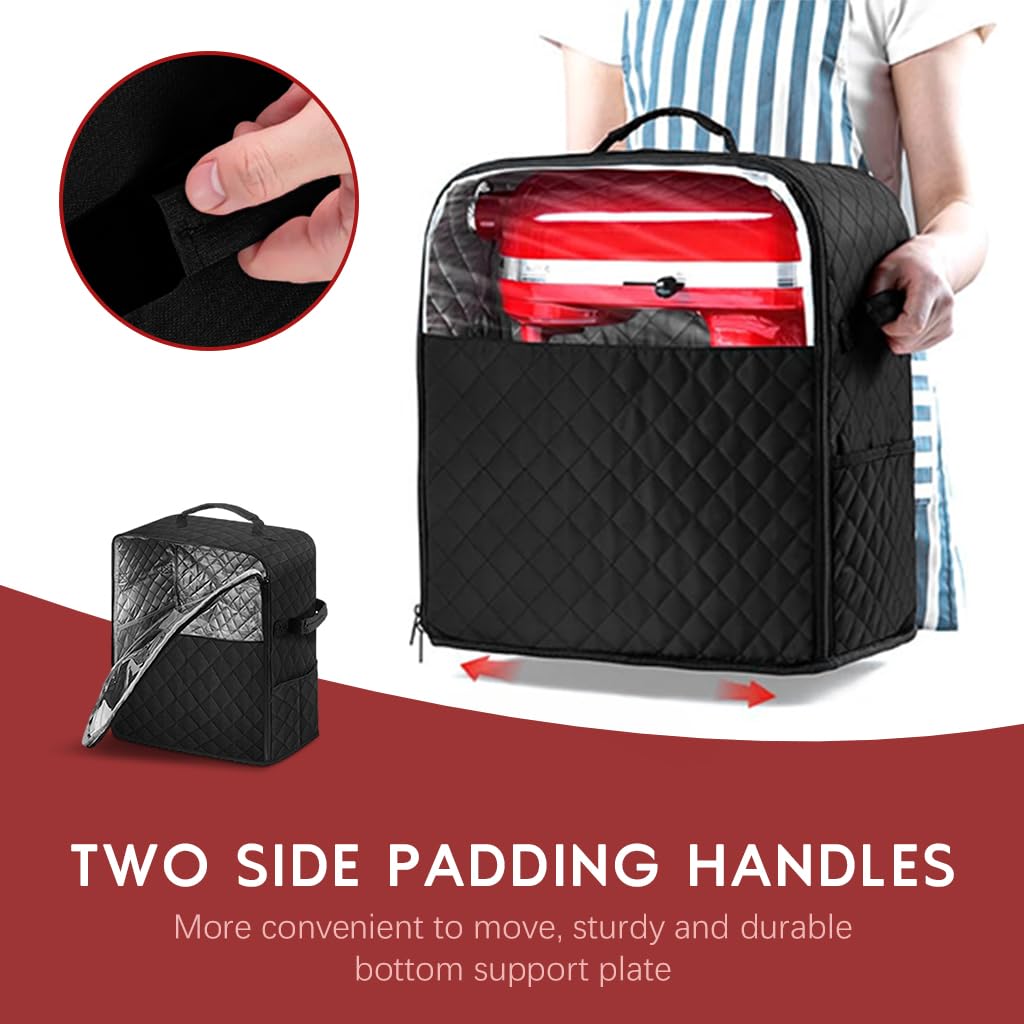 HASTHIP Storage Bag for KitchenAid Blender 5 4.5 Quart with Dual Handles and Pockets | Waterproof Polyester Organizer 36x23x38cm