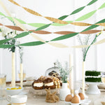 HASTHIP Paper Streamers for Birthday and Party Decorations featuring Crinkle Design | 5 Rolls 1.7×984 in Multicolor Ribbons