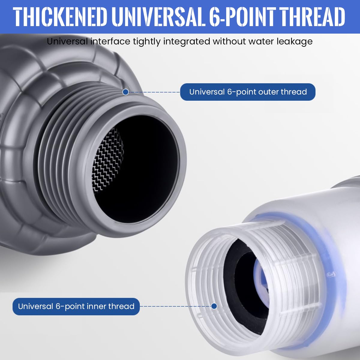 HASTHIP Washing Machine Inline Water Filter for Hard Water and Chlorine Removal | 2PCS