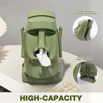 HASTHIP Headphone Stand for Table with 3 in 1 Tissue Box and Glasses Rack 14.5x17x23.5 cm | ABS Body