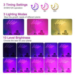 HASTHIP Grow Light for Indoor Plants with 80 LED Full Spectrum and 4 Flexible Arms | Clip-On Design