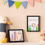 HASTHIP Kids Artwork Frame for Paintings with Front Opening 8.3x11.8 in | Black Display