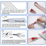 HASTHIP Bias Tape Tool Kit for Fabric Sewing with 5 Sizes 6mm–25mm Makers | Universal Presser Foot