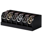 HASTHIP® Belt Organiser for Wardrobe, Belt Organizer Box, Wooden Waist Belt Holder, 5-Compartment Design, Multi Purpose Wardrobe Storage Box for Tie, Belts, Accessories, 35x15x11cm