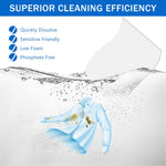 HASTHIP Laundry Detergent Sheets 100pcs for Travel and Home with Low Foam Technology | Eco Friendly and Hypoallergenic Formula