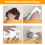 HASTHIP Hair Dryer Holder for Bathroom with Spiral Wire Mount and Self Adhesive Stainless Steel Design