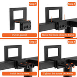 HASTHIP Mattress Stoppers for Bed Frame with Adjustable Screw Fixed Holders | 6Pcs Metal Non Slip Panels