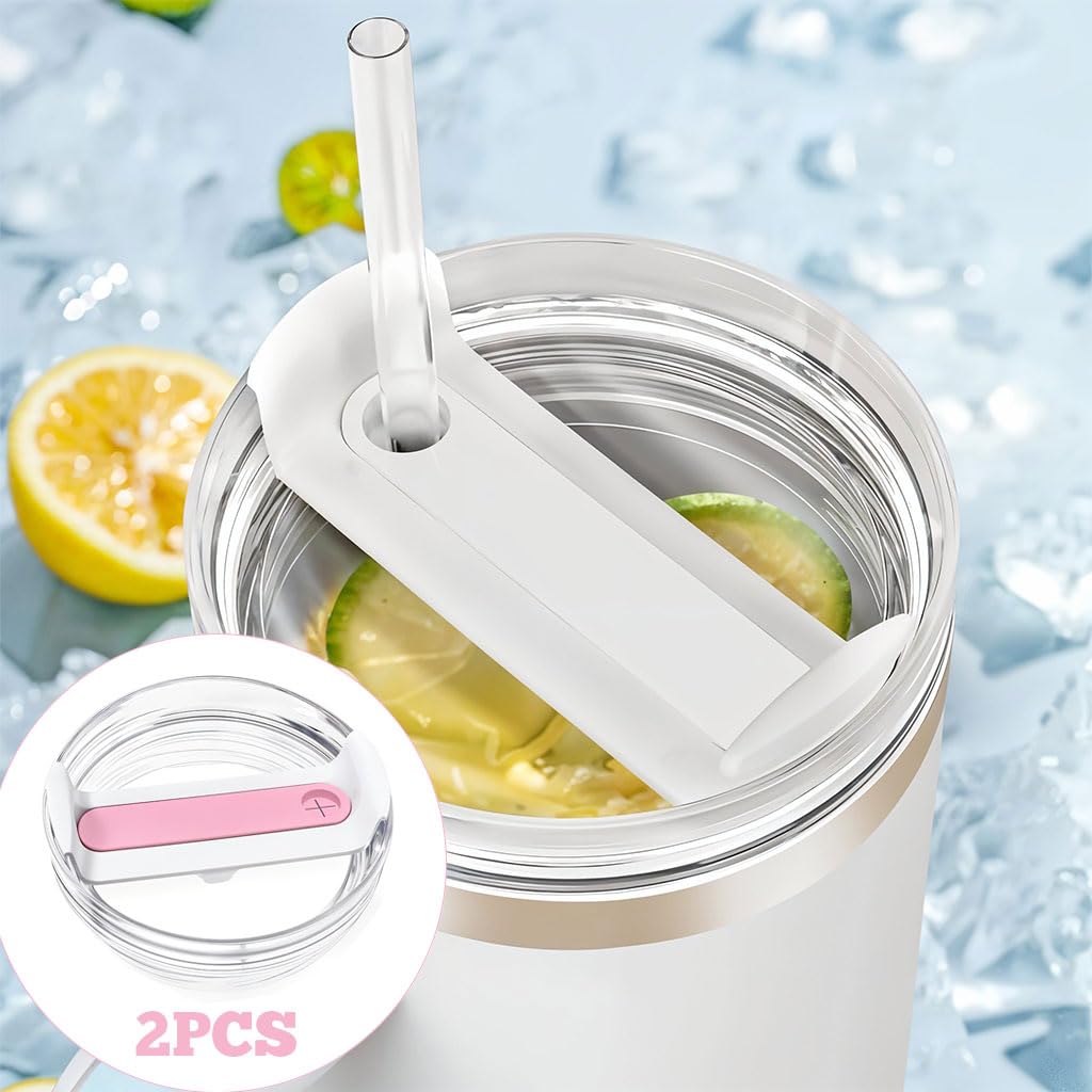 HASTHIP Replacement Lid for Stanley 40oz Tumbler with Leak Proof Seal and Straw Hole Fit