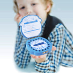 HASTHIP Baby Tooth Fairy Box for Boys featuring Wooden Slots and 12.5×11.3×3 cm Organizer