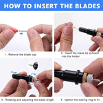 HASTHIP Fine Point Blades for Cricut Maker and Explore Air with 30 pcs Set | Carbide Tips