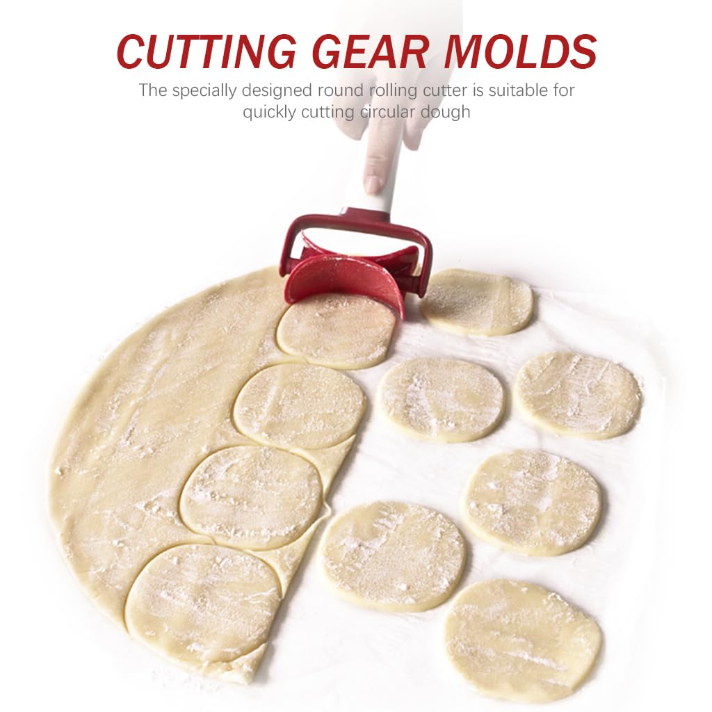 HASTHIP Dough Roller Cutter for Baking Cookies and Dumpling Skins featuring Food Grade PP | Easy Clean Round Pastry Shaper