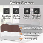 HASTHIP Leather Repair Patch for Sofas and Car Seats featuring Self Adhesive 17.7×79in PU Vinyl | Dark Brown Waterproof Tape