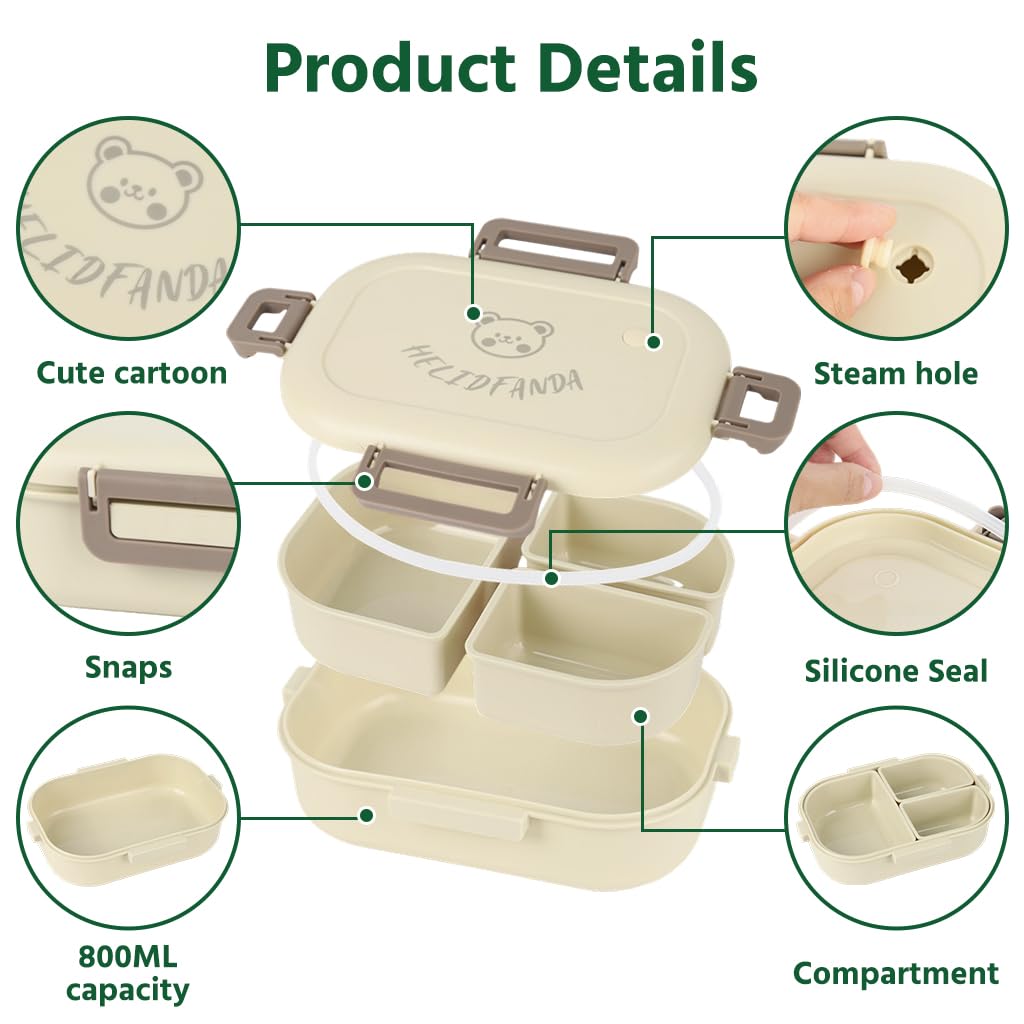 HASTHIP 3-Compartment Lunch Box