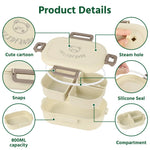 HASTHIP 3-Compartment Lunch Box