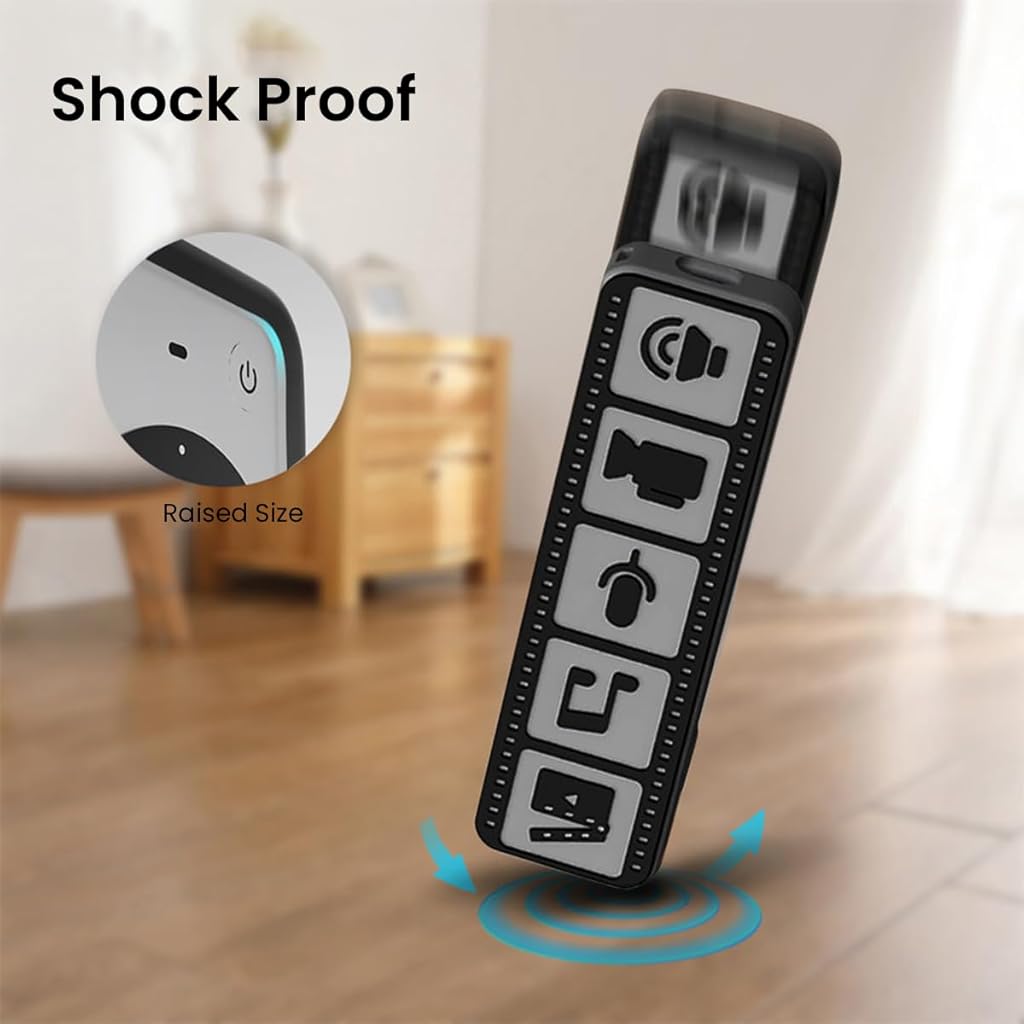 HASTHIP® Silicone Remote Cover for Apple TV 4K Remote Wear Resistant Silicone Protective Silicone Skin Cover Anti-Scratch Remote Case for Apple TV 4K Remote
