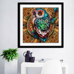 Diamond Painting Kit, 5D Diamond Painting Kit for Adults & Kids, 30 * 30cm Owl Full Drill Rhinestone Embroidery Cross Stitch Pictures Arts Craft for Home Wall Decor (Mandala)