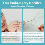 HASTHIP Large Eye Blunt Needles for Sewing and Knitting with Threaders 35pcs Steel Set | 7 Sizes in Iron Box