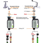 Drip Irrigation Timer for Garden Farm, Irrigation Water Timer with Rainy Sensor + Multi Programs Automatic Watering System, Waterproof Digital Irrigation Timer System for Lawns