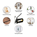 Heavy Duty Staple Gun, 3 in 1 Heavy Duty Stapler Staple Gun with Stapler Remover and 2100Pcs Staples, Tracker Machine with Pins Staple and Nail Gun for Wood Furniture Woodworking SofaSeat Cover Repair