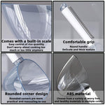 HASTHIP Measuring Scoop Set of 2 for Kitchen and Pantry Use featuring Built In Bag Seal Clip