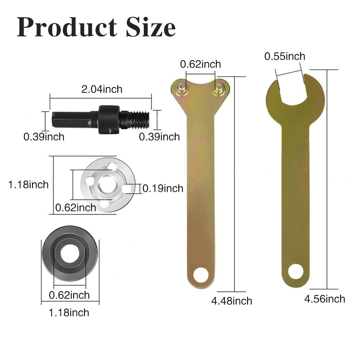 HASTHIP Electric Drill to Angle Grinder Converter with 8mm Rod for Metalwork & Jewelry | Triangle Shank Secure Fit