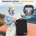 HASTHIP® Travel Laptop Backpack,15.6 Inch Flight Approved Carry on Backpack,Waterproof Large 40L Hiking