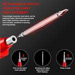 Hasthip® 2-in-1 Voltage Tester Pen with LCD Display, Non-Contact AC 450V Electrical Tester with Dual Head Phillips & Slotted Screwdriver, LED Light, Buzzer Alarm, Auto-Off (No Battery Included)