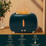 HASTHIP® Flame Ultrasonic Essential Oil Diffuser 250ml, Cool Mist Humidifier with 3-Color LED Light, Aromatherapy Scent Air Machine, Quiet Auto-Off, Room, Car, Home, Office, Aromatherapy Moisture Air