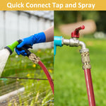 HASTHIP® 1/2" Water Hose Quick Connect Fittings Heavy Duty Brass Garden Hose Quick Connect Fittings for Pressure Washers, Sprinklers and Watering Systems