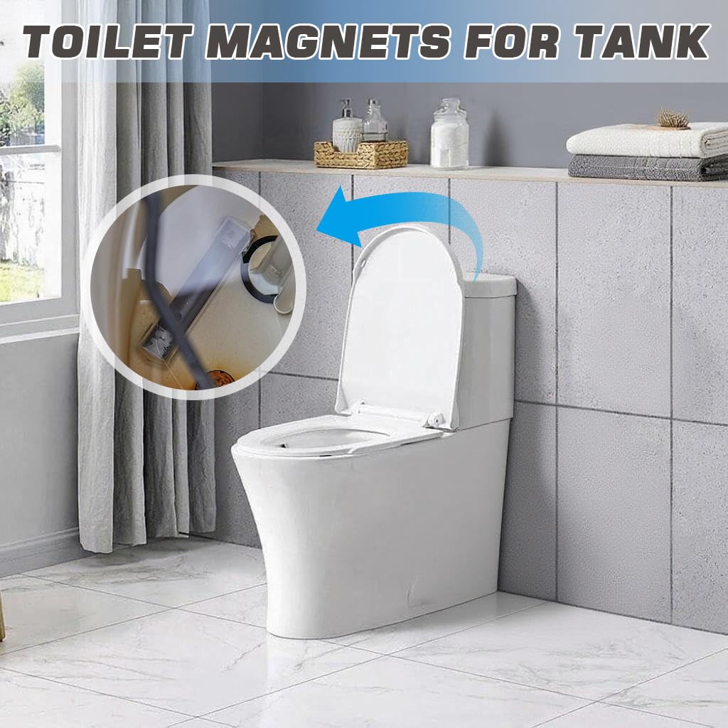 HASTHIP Toilet Tank Cleaning Magnets 4Pcs for Chemical-Free Stain Removal | Magnetic Water Cleaner Bars