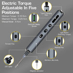 HASTHIP® Electric Screwdriver, Precision Screwdriver Set, 68 in 1 Electric Screwdriver Kit with 64 Magnetic Bits, 5 Adjustable Torques & LED USB, for Watches, Phones, Laptops, Cameras Repair Kit