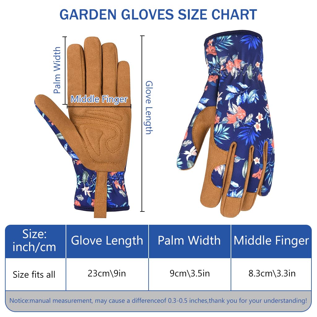 HASTHIP Gardening Gloves for Thorny Bushes and Roses featuring Thickened Microfiber Grip | Extended Coverage for Safe Pruning and Weeding