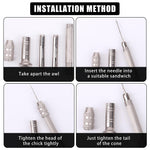HASTHIP Needle Awl Leather Sewing Set for Shoe Repair and DIY Crafts with 14 pcs | Featuring Six Interchangeable Needles