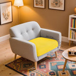 HASTHIP Sofa Seat Cushion Slipcover for Sofa and Meditation Mat 50–70cm with Stretchy Slip‑On Fit in Yellow