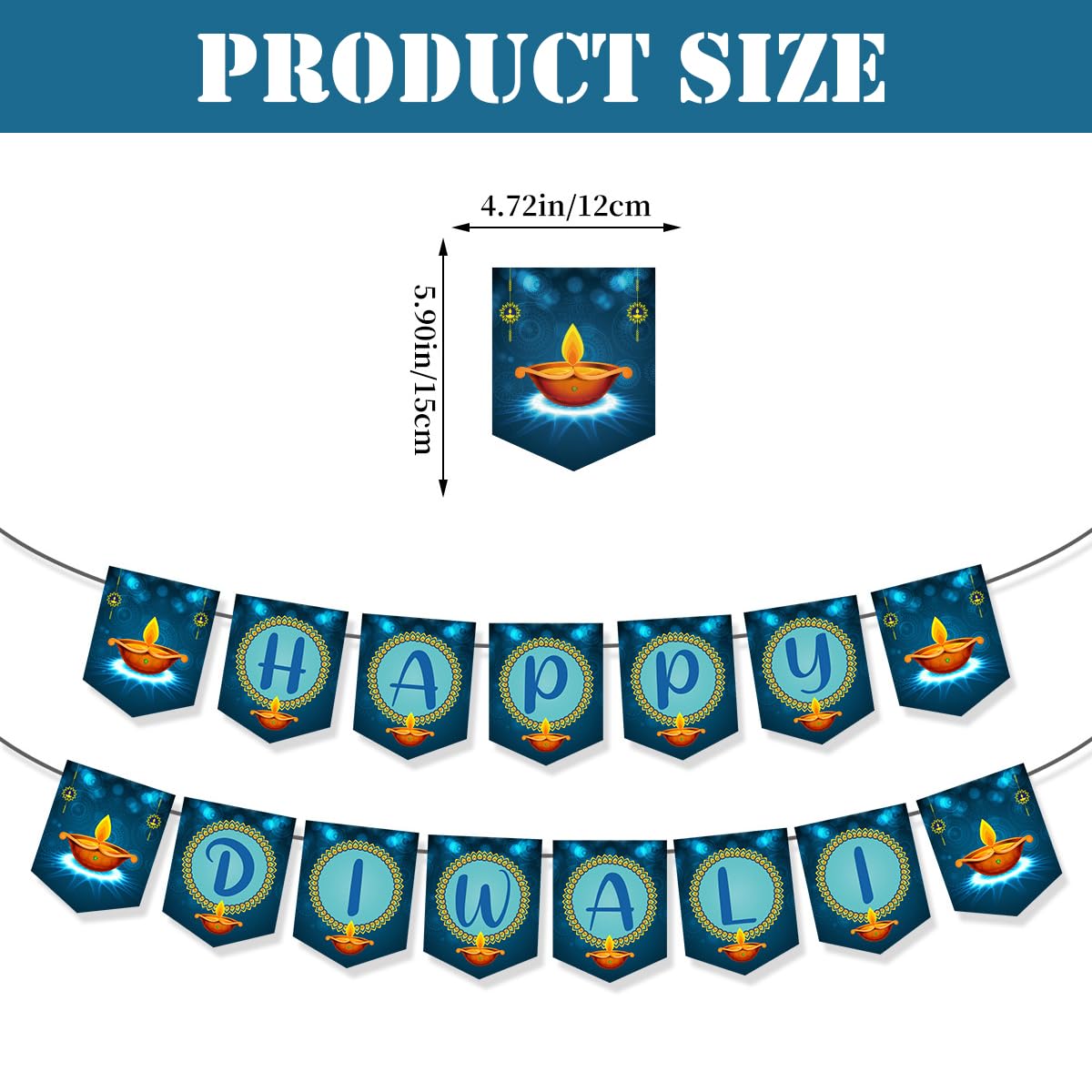 HASTHIP Diwali Decorations for Home with Happy Diwali Banner and DIY Festive Kit | Party Supplies