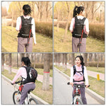 HASTHIP® Mochila de Hidratación 2L Impermeable y Ultraligera,Chaleco de Hidratación Ajustable para Correr,Senderismo Ciclismo y Camping Mochila Transpirable con Bolsa Agua BPA Free