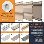 HASTHIP 5Pcs Heavy Duty Flowerpot Hooks, 304 Stainless Steel Vinyl Siding Hooks, No-Hole Siding Hanging Clips Hanger for Vinyl Siding Decor, Wreaths, Tools, Garland, Lights, Outdoor