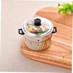 HASTHIP® Timer - Mechanical Timer for Baking Cute Kitchen Alarm Countdown Timers Unique Pressure Cooker Shape Practical Reminder for Cooking and Baking Lightweight-Metallic