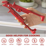 HASTHIP Anti-Scalding Plate Clip for Hot Dishes with Grooved Tips and Lock Buckle Handle
