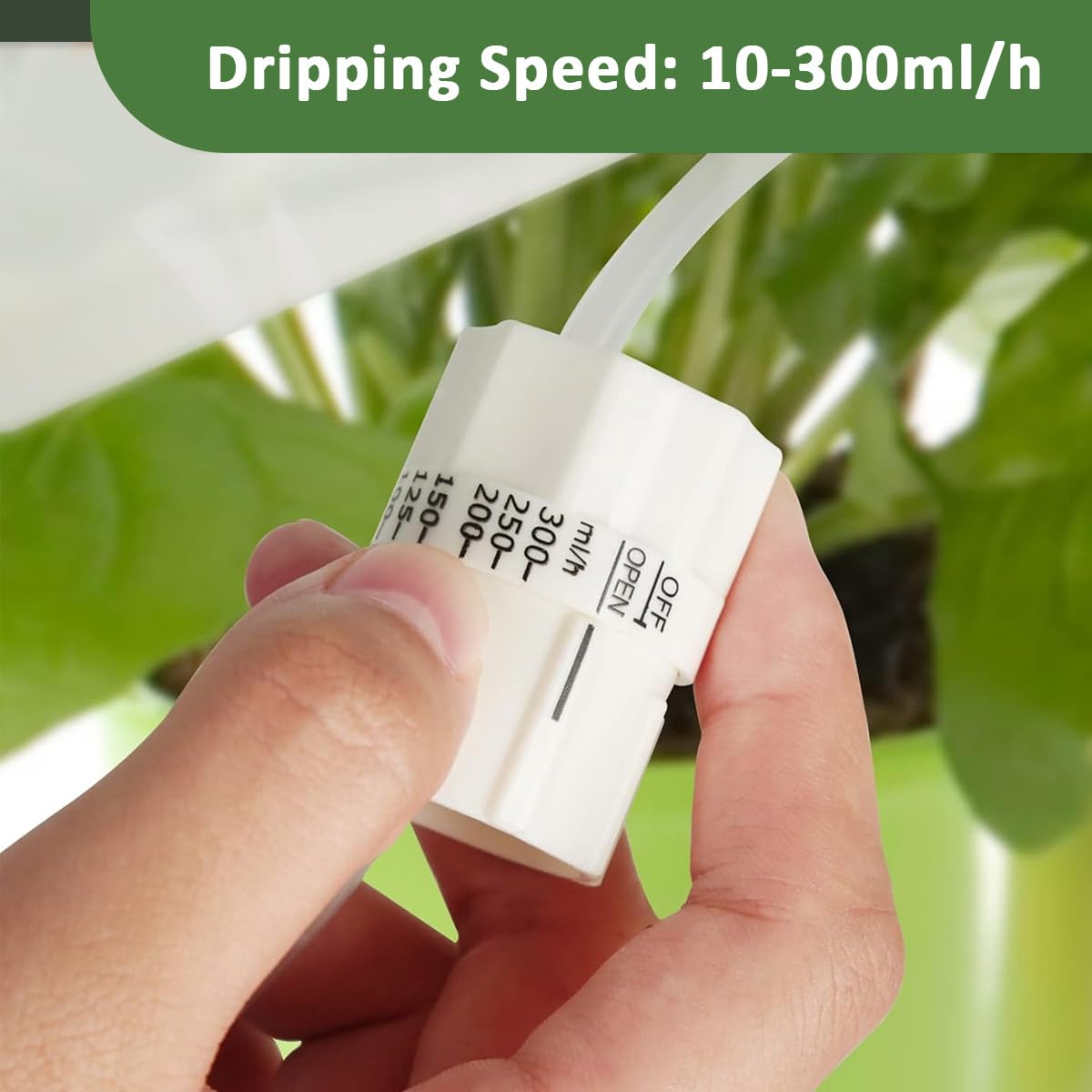 HASTHIP Drip Irrigation Kit for Home Garden Plant Pots with 1.5m Pipe and Ceramic Cone | Adjustable Self Watering Device