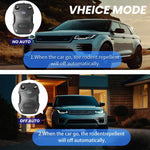 HASTHIP Car Rodent Repellent Device for Car and Home with 9–65Hz Ultrasonic Sound featuring Dual-Color Flash Light | Smart Motion Sensor Energy Saving