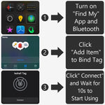 Loshall Tag Air Item Finder| BT Tracker| Global Tracking with Find My App on iPhones only| Find Keys, Wallets, Luggage, Pets, Gadgets etc.|