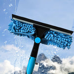 HASTHIP Window Cleaner Kit with 20 ft Reach Extension Pole and 2 in 1 Rotatable Squeegee | Blue