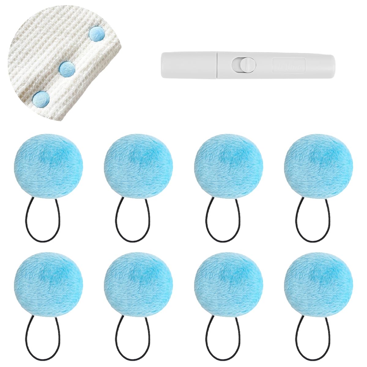 HASTHIP Duvet Clips for Comforter and Quilt featuring One Click Unlock Design | 8pcs Set