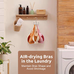 HASTHIP Rotatable Tie Organizer for Closet Storage with 8 Hooks | Space Saving 3PCS Set